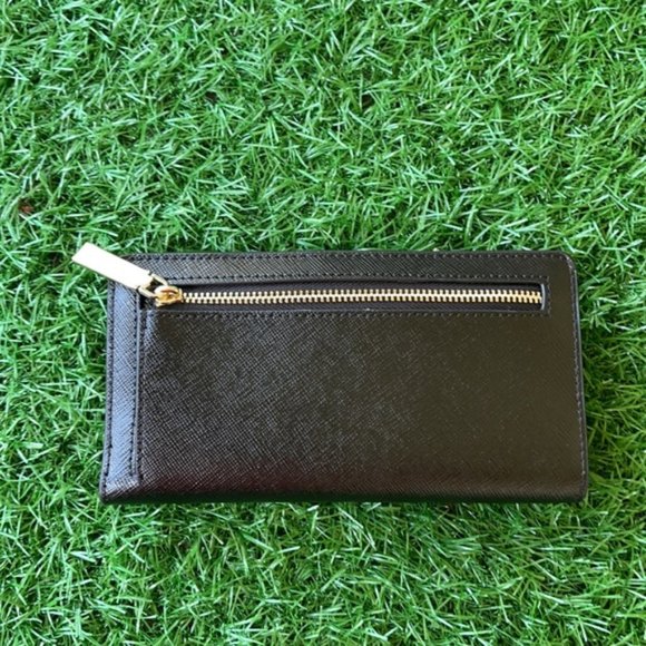 Kate Spade Staci Large Slim Bifold Wallet Black - Picture 4 of 16